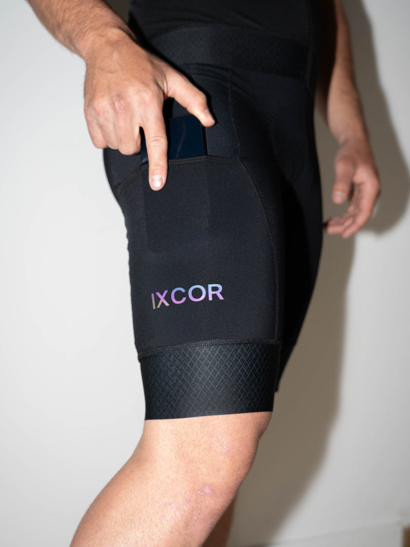 Cargo Bib Shorts Black
