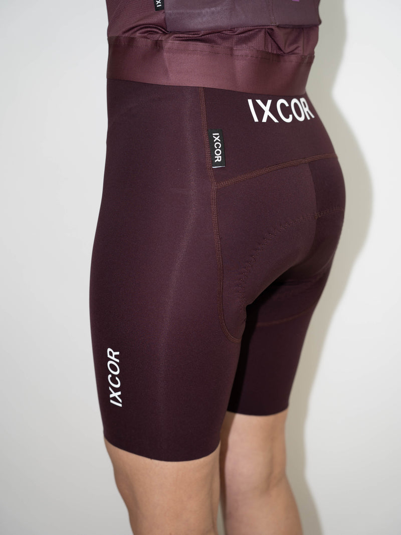 Women’s Laser Bib Shorts - Burgundy